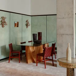 Gambaro e Tagliapietra Vaso di murrine in filigrana bianca e rossa><noscript><img width=