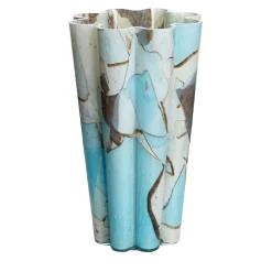 Stories Of Italy Vaso di vetro a secchiello Acquamarina> Vasi Da Fiori