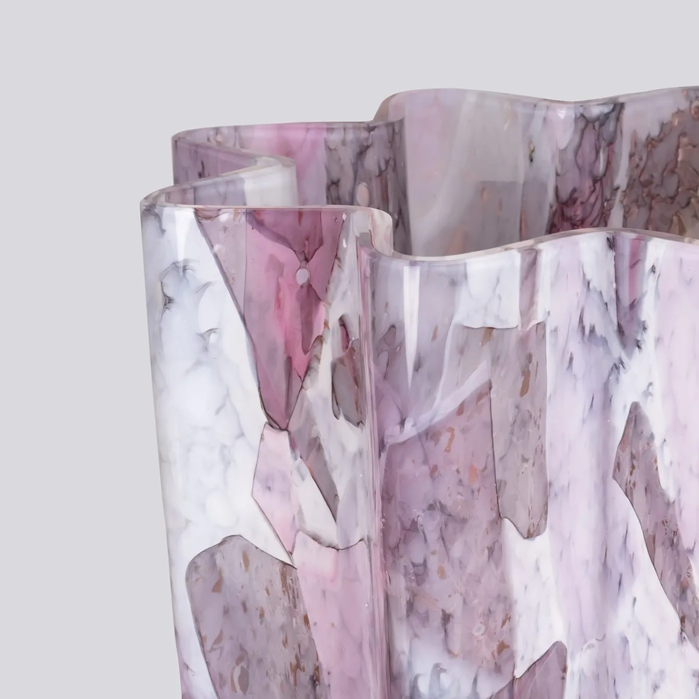 Stories Of Italy Vaso di vetro a secchiello rosa> Vasi Da Fiori