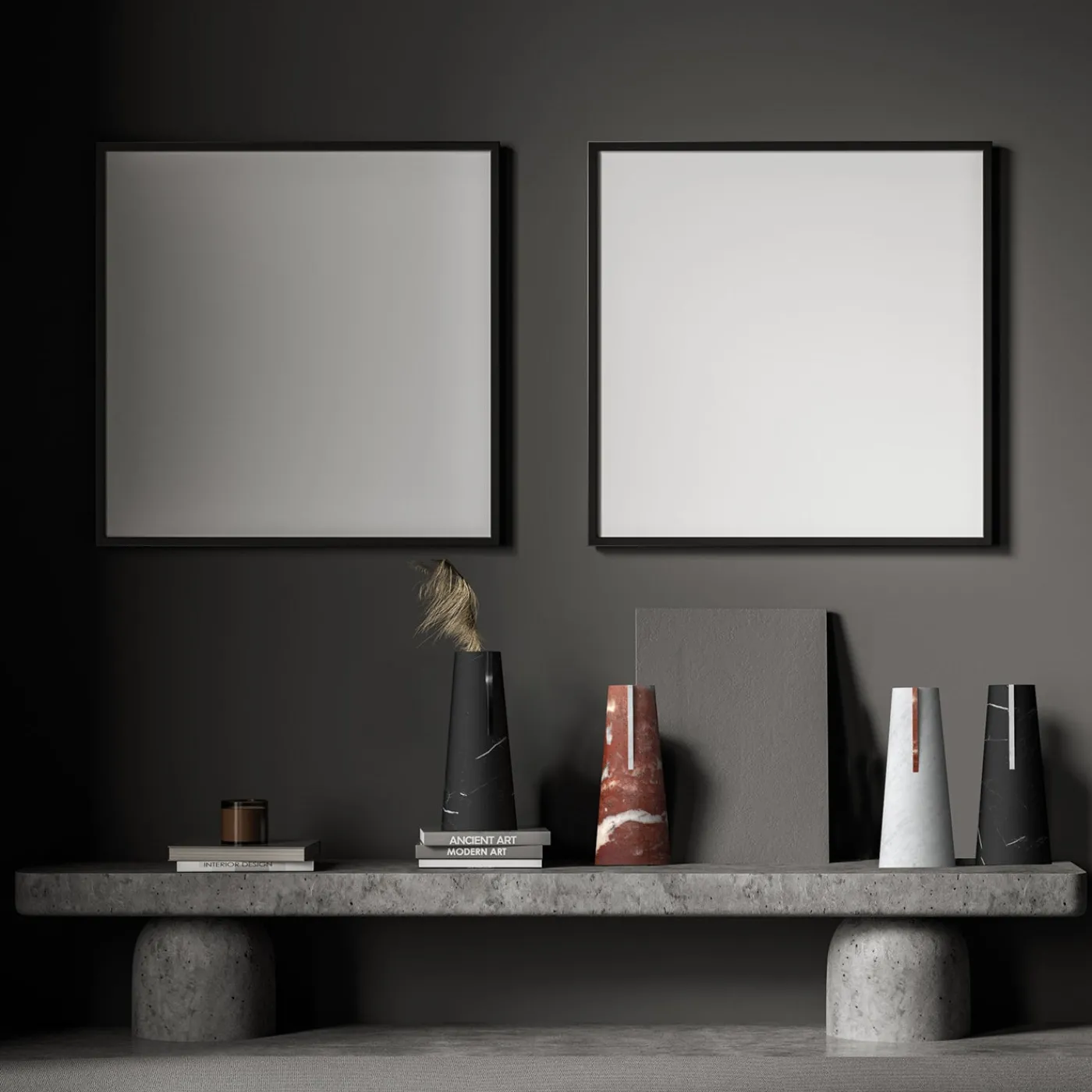 Carcino Design Vaso Elara Bianco Carrara e Verde Alpi> Vasi Da Fiori