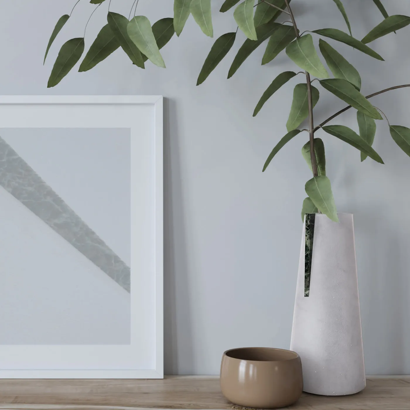 Carcino Design Vaso Elara Bianco Carrara e Verde Alpi> Vasi Da Fiori