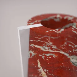 Carcino Design Vaso Elara Rosso Francia e Bianco Carrara> Vasi Da Fiori