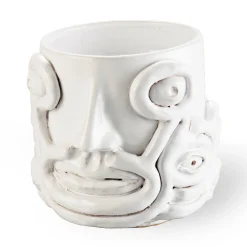 Freaklab Vaso Eye Bianco> Vasi Figurativi