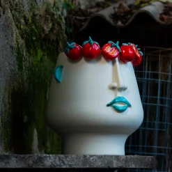 Patrizia Italiano Vaso Figurativo in Ceramica Multicolore Russidda> Vasi Figurativi