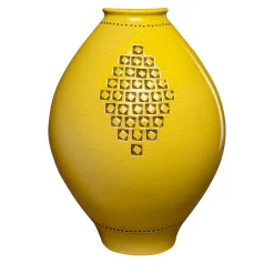 Bitossi Ceramiche Vaso Giallo di Aldo Londi> Vasi Decorativi