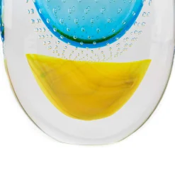 Officine di Murano 1295 Vaso giallo e azzurro Vrmbicolr><noscript><img width=