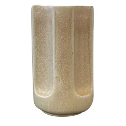 mg12 by Monica Geronimi Vaso Giuseppe Grano in ceramica smaltata beige opaco> Vasi Da Fiori