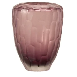 Micheluzzi Glass Vaso Goccia Ametista> Vasi Da Fiori