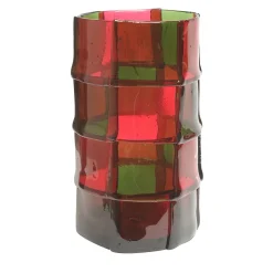 Corsi Design Factory Vaso grande Bamboo rosso e verde di Enzo Mari> Vasi Decorativi