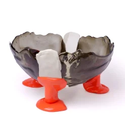 Corsi Design Factory Vaso Grande Big Collina Grigio e Arancione di Gaetano Pesce><noscript><img width=