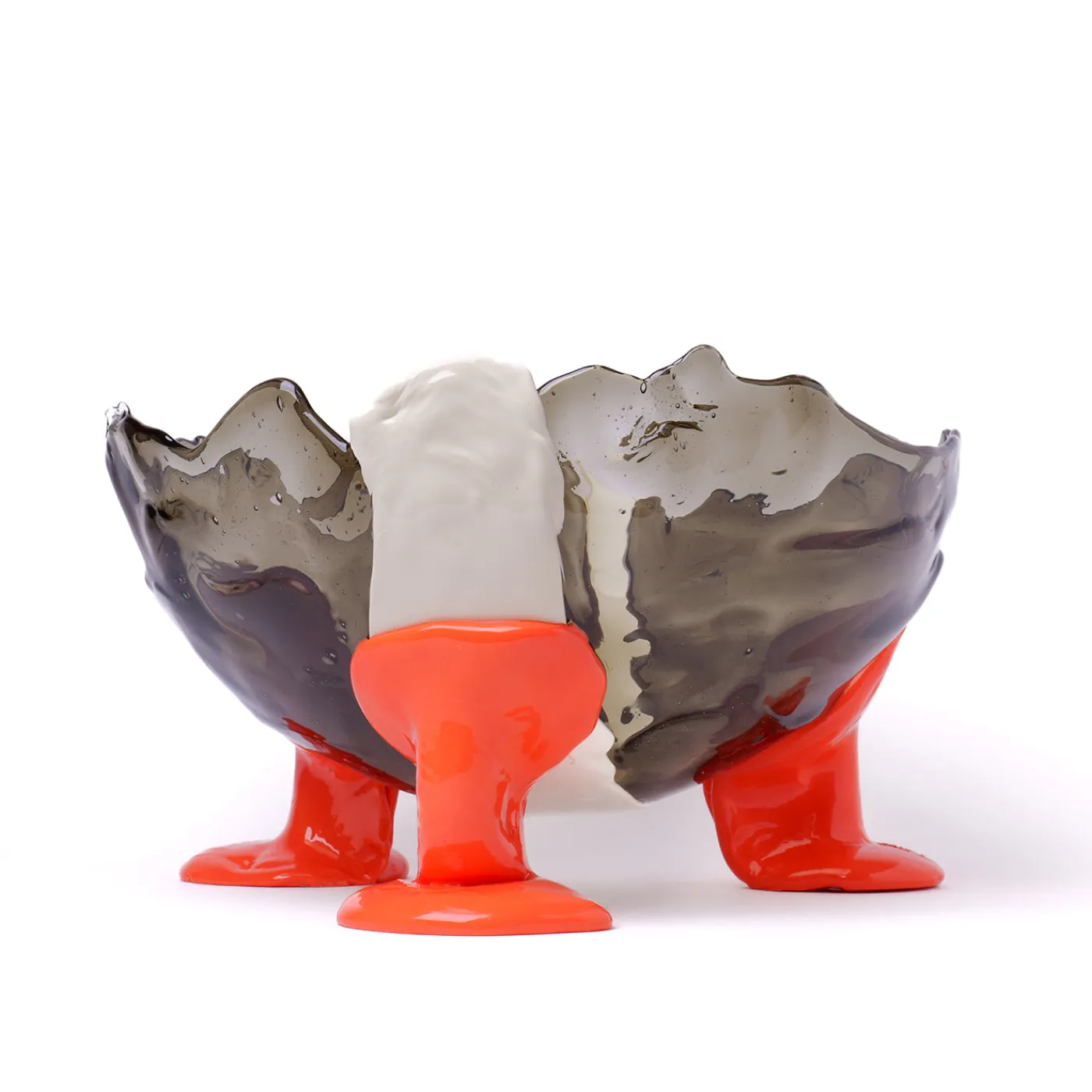 Corsi Design Factory Vaso Grande Big Collina Grigio e Arancione di Gaetano Pesce> Vasi Decorativi