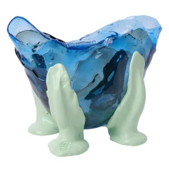 Corsi Design Factory Vaso Grande Fioca Blu e Menta di Gaetano Pesce> Vasi Decorativi