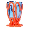 Corsi Design Factory Vaso grande Indian Summer arancione e blu di Gaetano Pesce> Vasi Decorativi