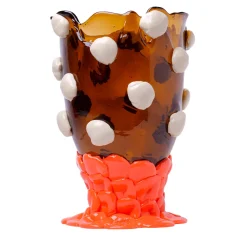 Corsi Design Factory Vaso grande Nugget marrone e arancione di Gaetano Pesce> Vasi Decorativi