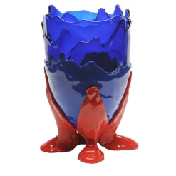 Corsi Design Factory Vaso grande trasparente rosso e blu di Gaetano Pesce> Vasi Decorativi