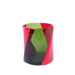 Corsi Design Factory Vaso Grande Twirl Verde e Fucsia di Enzo Mari><noscript><img width=