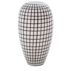 Morica Design Vaso Grid bianco e nero> Vasi Decorativi