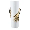 VGnewtrend Vaso Hands oro e bianco> Vasi Da Fiori