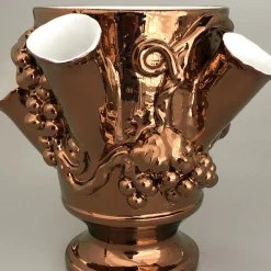 Tuttoattaccato Vaso in bronzo di Anghiari> Vasi Da Fiori