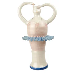 Alessandro Iudici Vaso in ceramica Ballerina Ivory> Vasi Figurativi