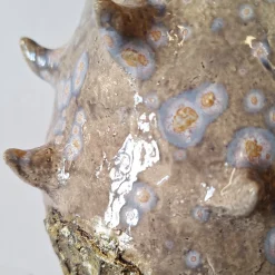 Cristina Cavallari Vaso in ceramica beige maculato Lava 6> Vasi Decorativi