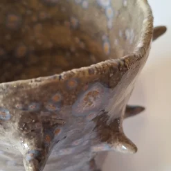 Cristina Cavallari Vaso in ceramica beige maculato Lava 6><noscript><img width=