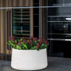 Pot à Porter Vaso in ceramica bianca Tropea> Cachepot E Portavasi