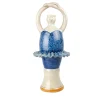 Alessandro Iudici Vaso in ceramica blu Ballerina> Vasi Figurativi