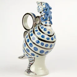 Alessandro Iudici Vaso in ceramica Blue Bird> Vasi Figurativi