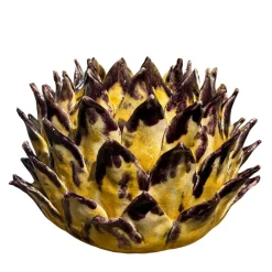 L'Avventurina Ceramiche Vaso in ceramica giallo e viola Calliroe> Vasi Decorativi