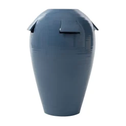 SANTOPECCATORE Vaso in Ceramica Giara Azzurro> Vasi Decorativi