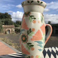 Studio Le Nid Vaso in Ceramica Multicolore Armony con Coperchio e Motivo Floreale><noscript><img width=