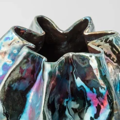 Design Center 1991 Vaso in Ceramica Policroma Il Giardino dei Segreti di Nino Basso> Vasi Decorativi