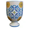 Ceramiche Ceccarelli Vaso in ceramica policroma Anemone Sicilia> Cachepot E Portavasi