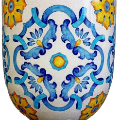 Ceramiche Ceccarelli Vaso in ceramica policroma Anemone Sicilia><noscript><img width=