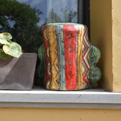 Artema Galli Vaso in ceramica Sofia> Vasi Figurativi