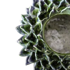 L'Avventurina Ceramiche Vaso in ceramica verde Asterion> Vasi Decorativi