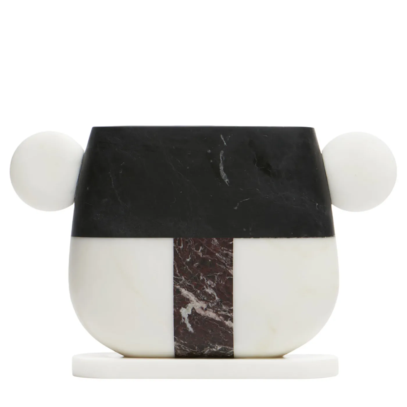 MMairo Vaso in marmo multicolore Tacca di Matteo Cibic> Vasi Da Fiori