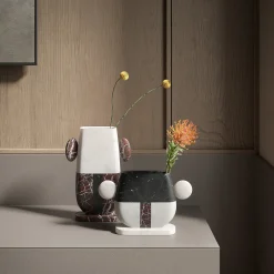 MMairo Vaso in marmo multicolore Tacca di Matteo Cibic> Vasi Da Fiori