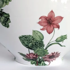 Grand Tour by Vito Nesta Vaso in porcellana Anfora con fiori verdi e rossi H24Cm><noscript><img width=