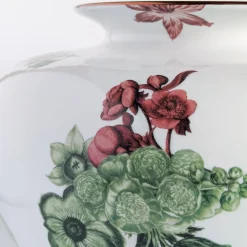 Grand Tour by Vito Nesta Vaso in porcellana Anfora con fiori verdi e rossi H24Cm><noscript><img width=