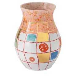 Coralla Maiuri Vaso in porcellana rosa Calypso> Vasi Da Fiori