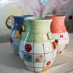 Coralla Maiuri Vaso in porcellana verde Calypso><noscript><img width=