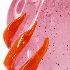 Madeforsoul Vaso in Vetro di Murano Flow Rosa e Arancione> Vasi Decorativi