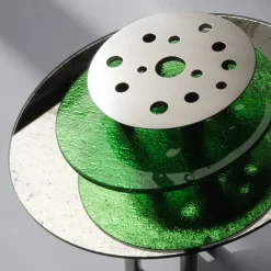 Atlasproject Vaso in vetro e acciaio Dea Luna> Vasi Decorativi