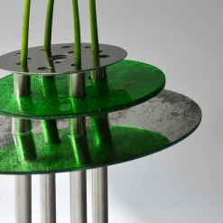 Atlasproject Vaso in vetro e acciaio Dea Luna><noscript><img width=