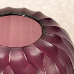 Micheluzzi Glass Vaso in vetro Riccio Ametista> Vasi Da Fiori