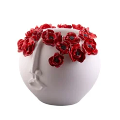 Patrizia Italiano Vaso La Dama dei Papaveri> Vasi Figurativi