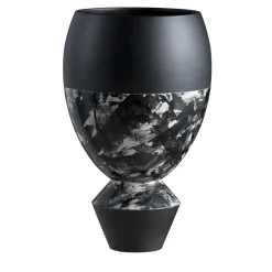 Rometti Vaso Mandola in ceramica nera di Jean-Christophe Clair> Vasi Decorativi