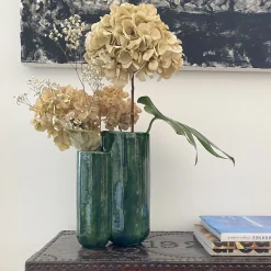 mg12 by Monica Geronimi Vaso MattiaMatteo Foglia in ceramica smaltata verde lucido><noscript><img width=